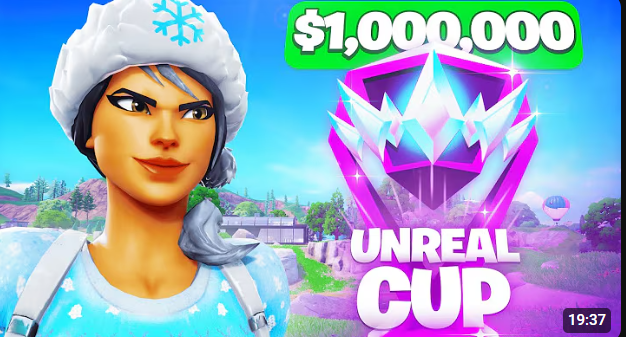 Unreal tournament style Fortnite thumbnail inspiration